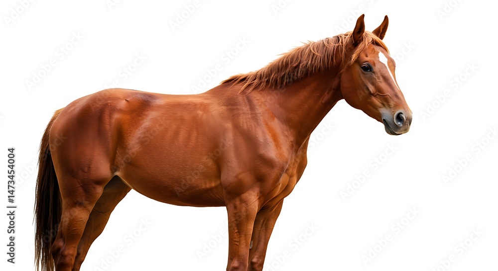 Chestnut Horse Portrait: A Stunning Equine Image Chestnut Horse Portrait: A Stunning Equine Image