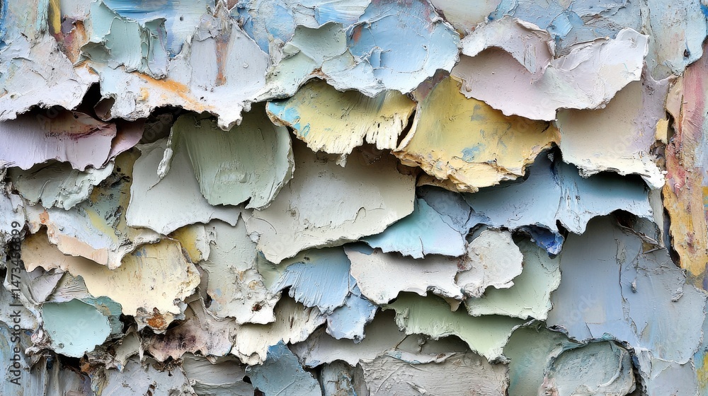 Colorful Abstract Textured Layers of Old Peeling Paint on a Wall Background for Art Colorful Abstract Textured Layers of Old Peeling Paint on a Wall Background for Art