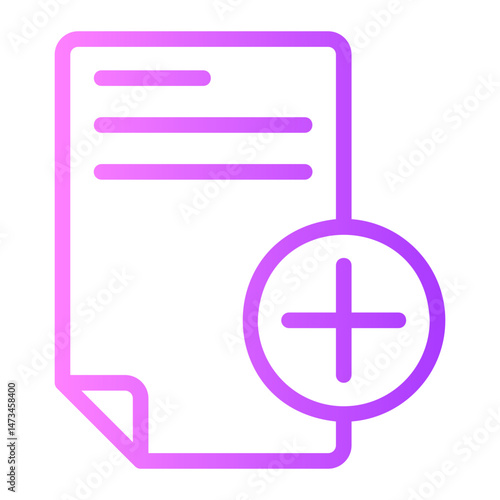 add file gradient icon