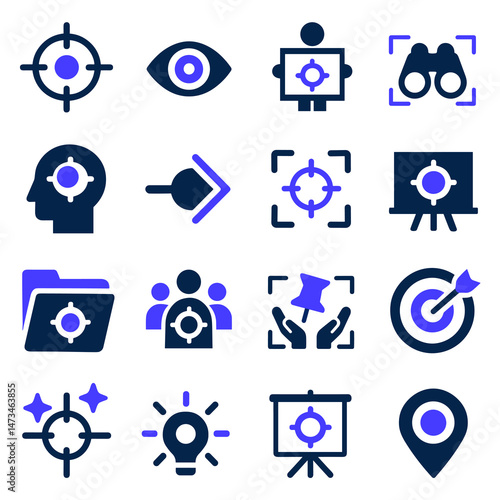 Target Icons A Collection of Aim, Focus, and Vision Symbols