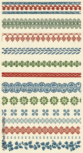 Ornamental Tapestry of Hues AI Generated