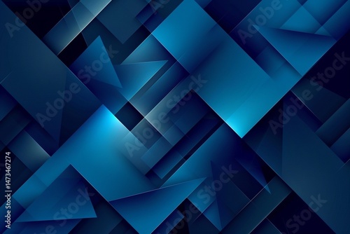 vector stylish blue geometric abstract background