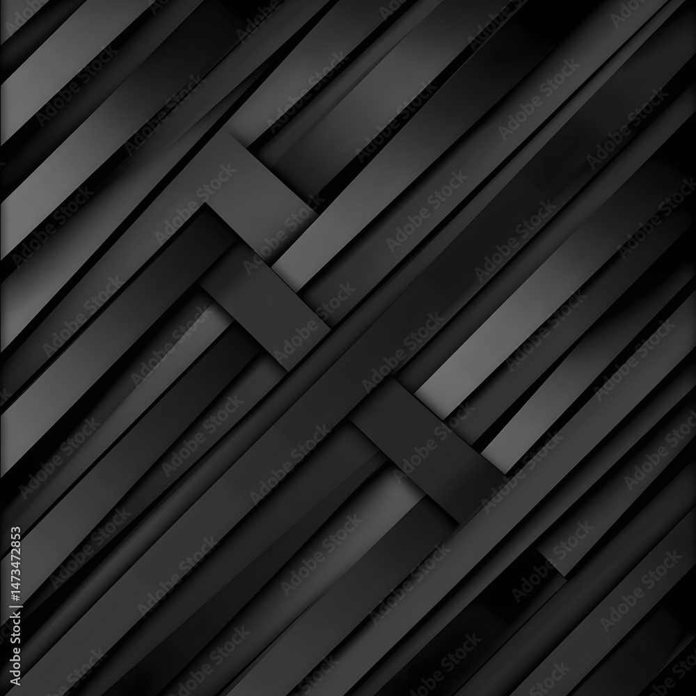 Obraz premium Abstract Black Diagonal Stripes Geometric Pattern Background