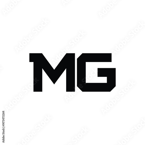 MG monogram logo design letter text name symbol monochrome logotype alphabet character simple logo