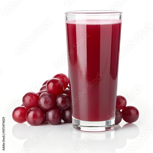 Wallpaper Mural Glass of Fresh Red Grape Juice Torontodigital.ca
