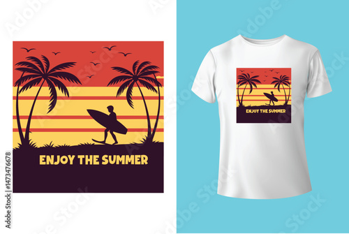 summer beach vacation and holidays t shirt design for girls
