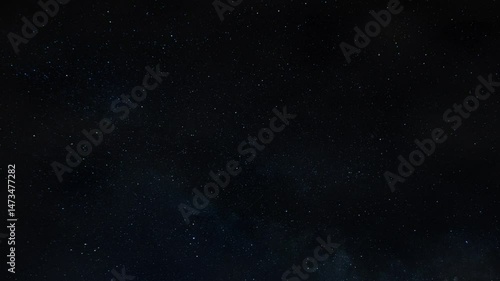 Twinkling Starry Night Sky with Shooting Stars, Looping Background	
