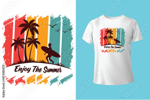 summer beach vacation and holidays t shirt design for girls