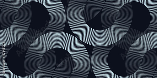 Abstract modern bright green gradient background with glowing neon circle lines element and halftone dots decoration. Trendy simple texture creative design. Suit for presentation, website