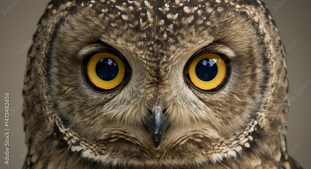 Obraz premium Owl Close Up Portrait