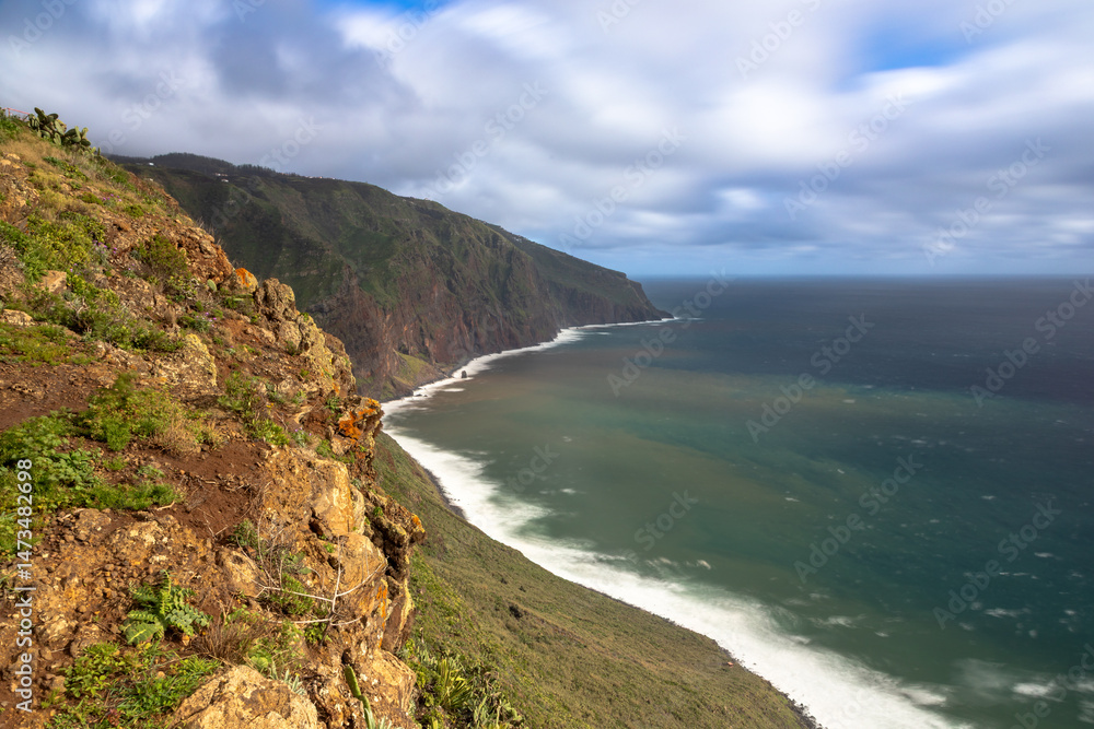 Fototapeta premium Steilküste am Ponto do Pargo, Madeira
