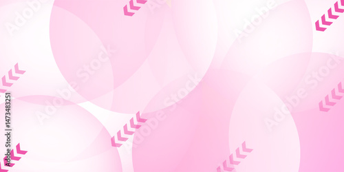 Minimalist banner background, pastel colorful, pink and yellow gradations. Circle effect style geometric, abstract background.