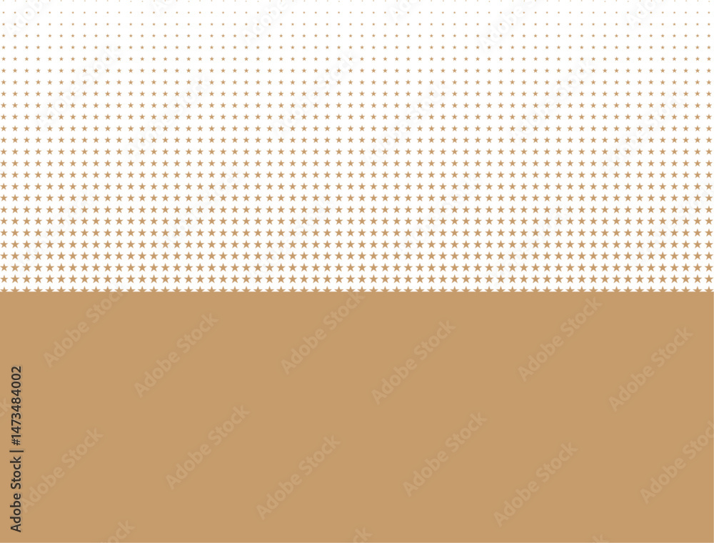 Obraz premium A stylish gold halftone background with a dotted star gradient, ideal for elegant design projects, branding, or cover, header, banner, poster, web graphics.