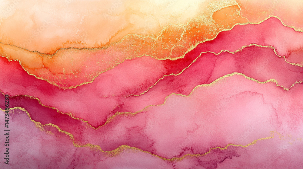 Light pink watercolor abstract background with peach pastel gradients. Symbolizes elegance, softness, and luxury in a minimal, artistic design perfect for modern branding and delicate visual themes.