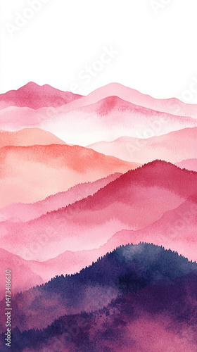 Obraz na płótnie Light pink watercolor abstract background with peach pastel gradients. Symbolizes elegance, softness, and luxury in a minimal, artistic design perfect for modern branding and delicate visual themes.
w salonie