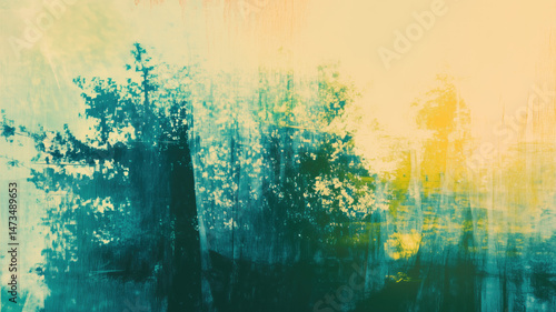 An abstract texture background created by photocopying, a color double exposure, and a glitch