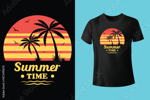 summer typography slogan text, Vector graphic for t-shirt prints, book cover ,posters and other uses