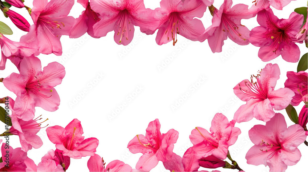 Pink Azalea Flower Frame Pink Azalea Flower Frame
