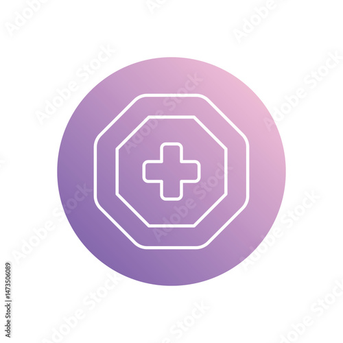 Emergency Support icon vector stock illustration