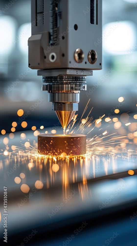 Advanced printer innovation visual for high-tech design, modern printer innovation visual for cutting-edge technology. Laser cutting metal creates sparks and precision. Advanced printer innovation visual for high-tech design, modern printer innovation visual for cutting-edge technology. Laser cutting metal creates sparks and precision.