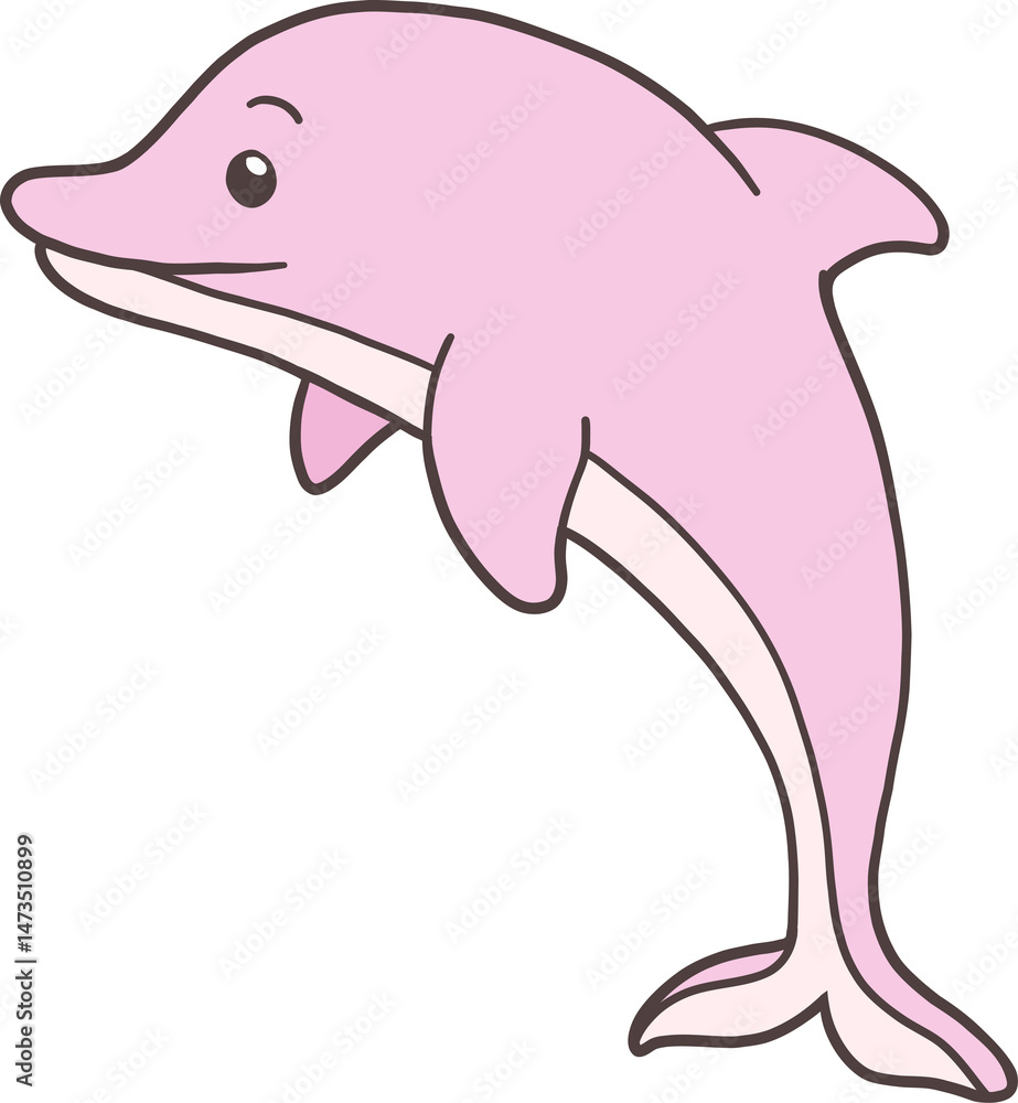 Dolphin Hand Drawn for Kids Book Animals Doodle Design Dolphin Hand Drawn for Kids Book Animals Doodle Design