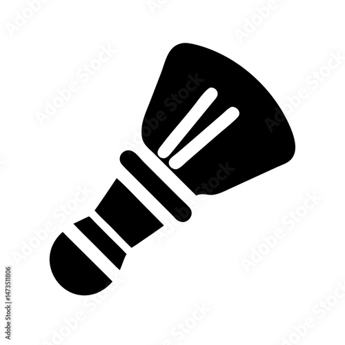 Shaving Brush Grooming Tool Icon Design