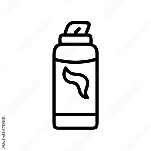 Hair Mousse Can Styling Product Icon Design