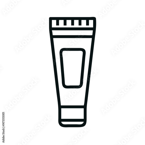 Hair Gel Tube Styling Product Icon Design