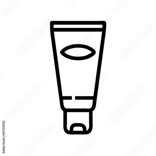 Hair Gel Tube Styling Product Icon Design
