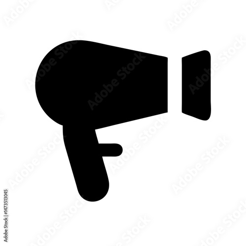 Hair Dryer Electric Styling Icon Design