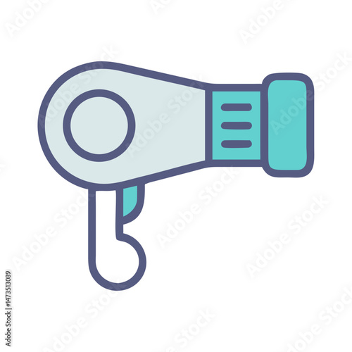 Hair Dryer Electric Styling Icon Design