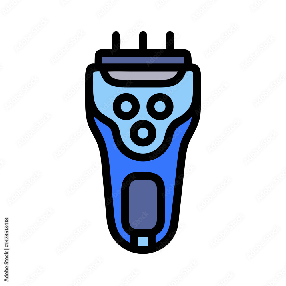 electric shaver isolated on white background electric shaver isolated on white background