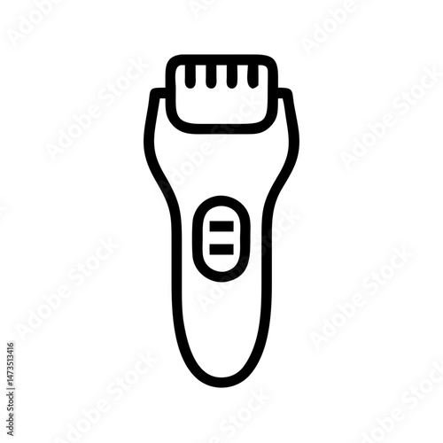 electric shaver isolated on white background