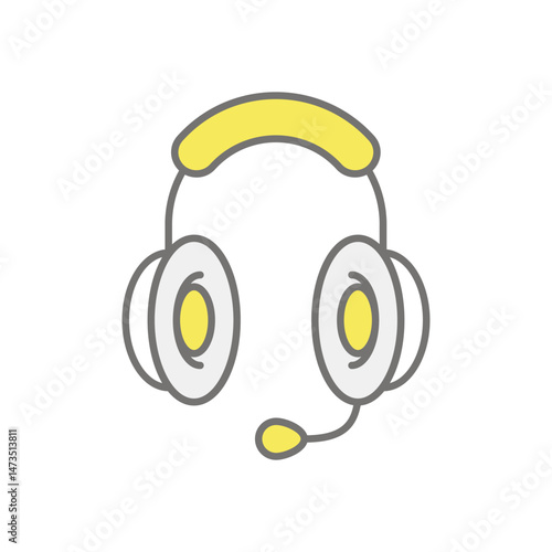Customer Support icon vector stock illustration