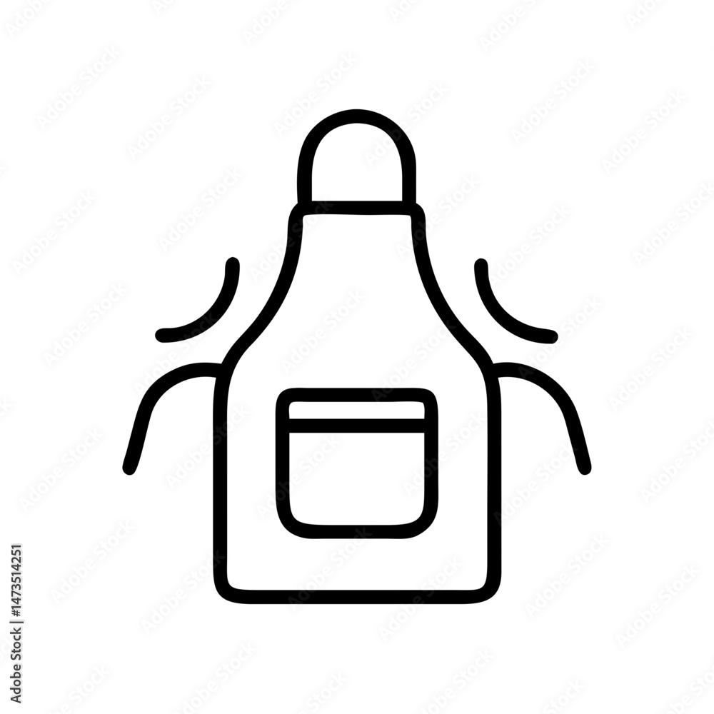 Bakery Apron Cooking Wear Icon Design Bakery Apron Cooking Wear Icon Design