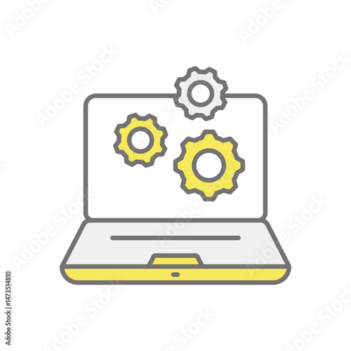 Remote Assistance icon vector stock illustration