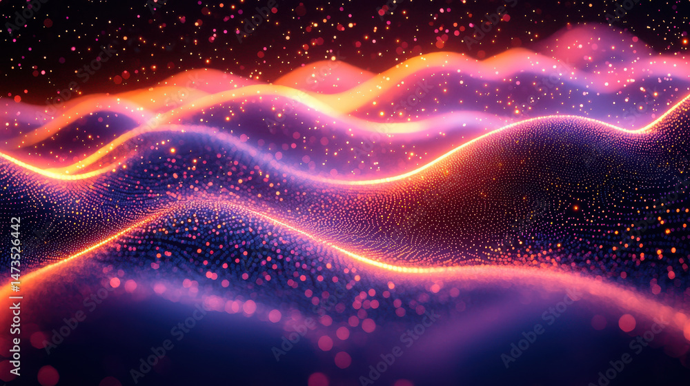 A dynamic, vibrant digital canvas, pulsating with abstract shapes and colors that evoke the power and potential of generative AI. This captivating background, perfect for presentations, reports, A dynamic, vibrant digital canvas, pulsating with abstract shapes and colors that evoke the power and potential of generative AI. This captivating background, perfect for presentations, reports,