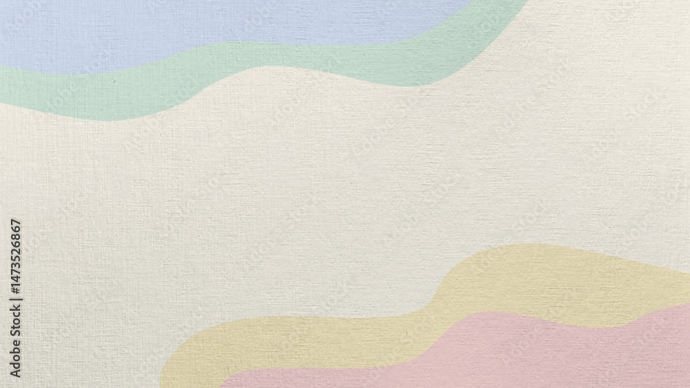 Obraz premium Abstract Color Palette: A gentle, pastel-colored composition with soft, flowing shapes creates a tranquil and inviting atmosphere.