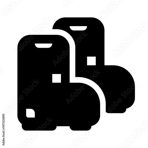 Boots Simple Glyph Icon. Single icon, glyph vector icon