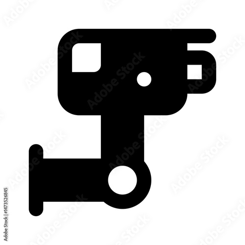 Cctv Simple Glyph Icon. Single icon, glyph vector icon