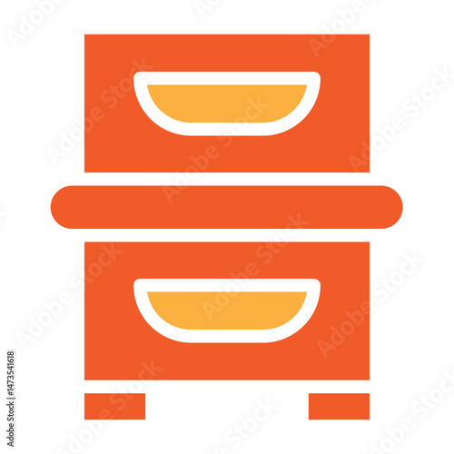 Hive Inspection Vector Glyph Two Colors Icon Design