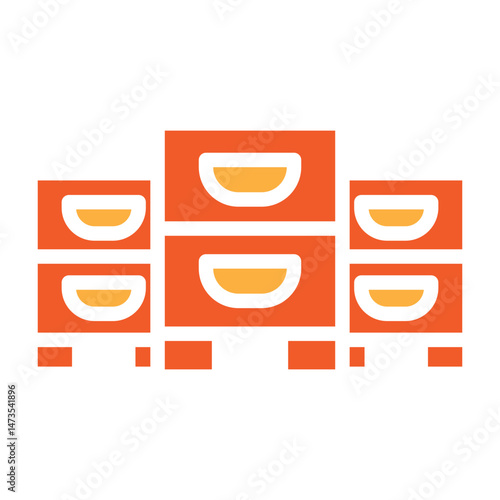 Urban Beekeeping Vector Glyph Two Colors Icon Design