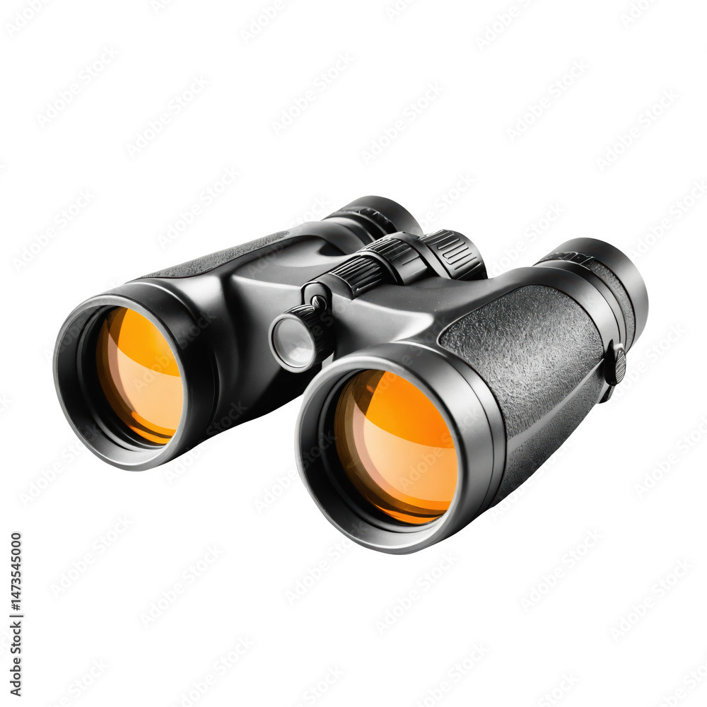Military binocular on transparent background. Military binocular on transparent background.