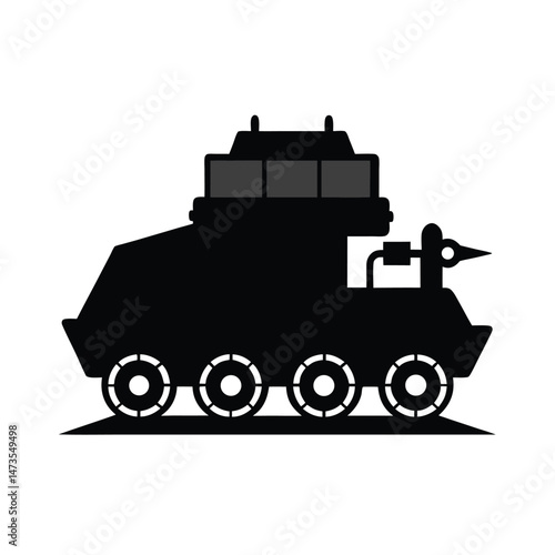 terraforming machine black silhouette 