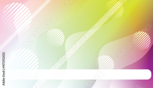 Blurred Decorative Design In Abstract Style With Wave, Curve Lines, Circle, Space for Text. Design For Your Header Page, Ad, Poster, Banner. Vector Illustration