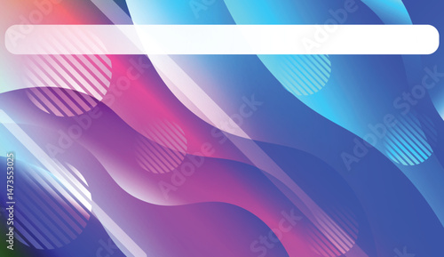 Abstract Shiny Waves, Lines, Circle, Space for Text. For Flyer, Brochure, Booklet And Websites Design Vector Illustration