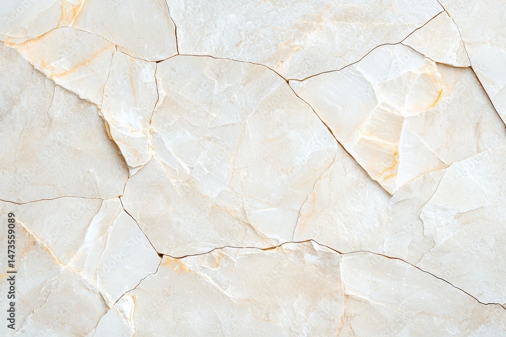 Fototapeta premium Old cracked quartz wall surface texture ideal for backgrounds and graphic design.