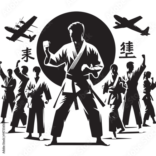 karate, sport, judo, athlete, fighting, outline, taekwondo, fist, sword, ink, tattoo, conflict, woodcut, book, competition, doodle, exercising, laser, mascot, monochrome, pen, uniform, kimono, throwin