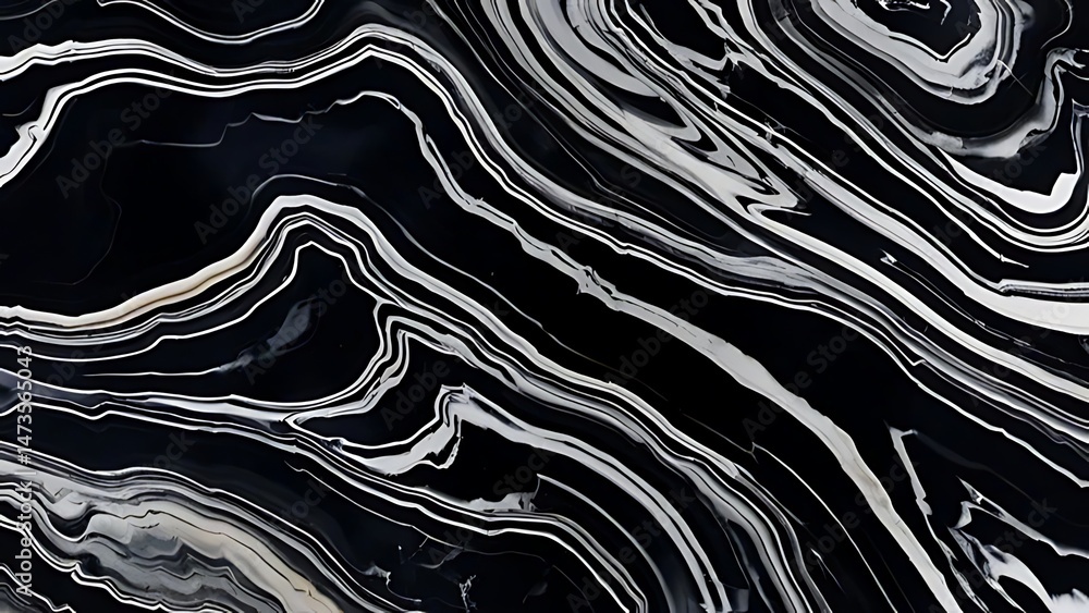 Obraz premium black abstract onyx marble background