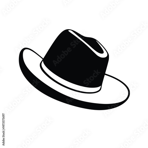 silhouette vector illustration  of cowhat